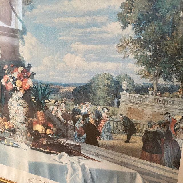 ヴィンテージ　フランス　シャルル・デュガソー　大判 額装 アート ポスター