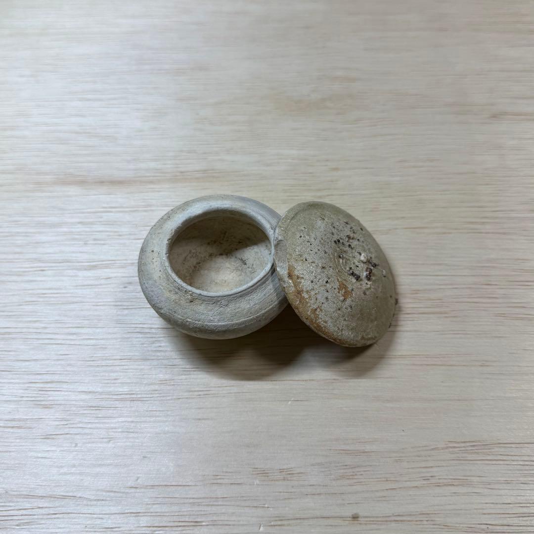 古瀬戸 小壷 蓋物 鎌倉時代 山茶碗 古美術 骨董 古常滑 古信楽 古美濃