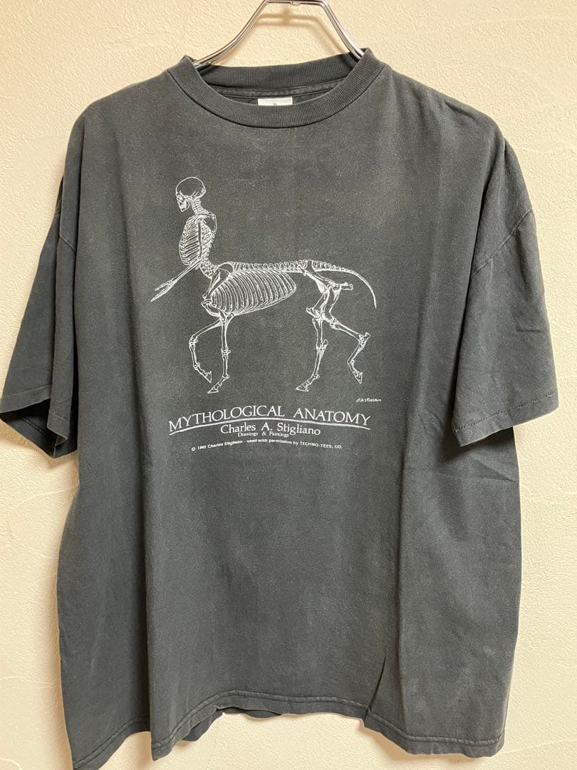 90s Mythological Anatomy Tシャツ フェード