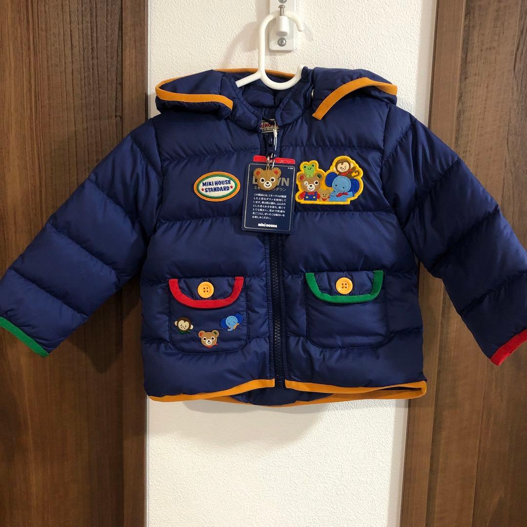 ミキハウス☆80☆新品☆ダウン☆ プッチー君豪華ワッペン　定価49500円