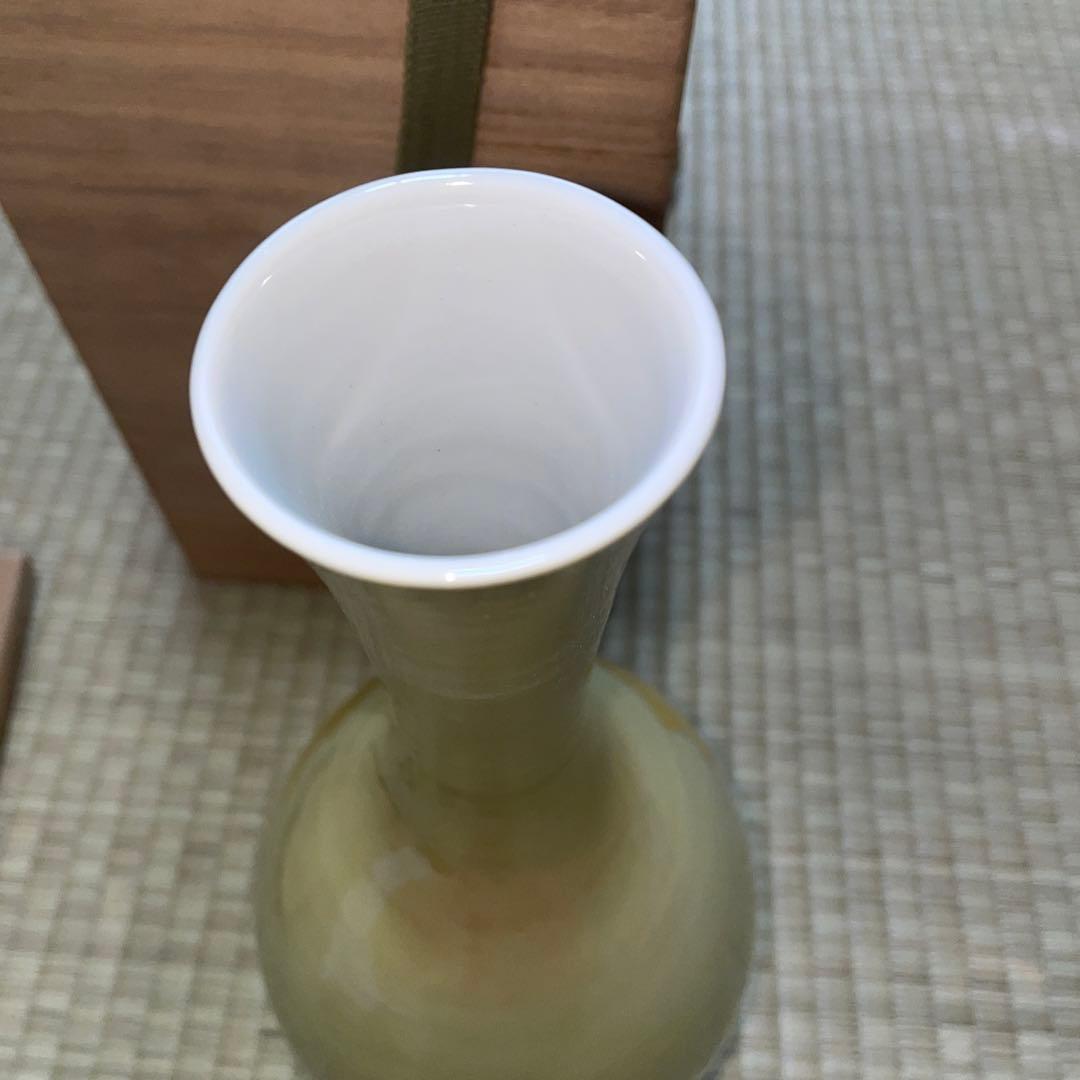 人間国宝　吉田美統　釉裏金彩　花入　花器　花生