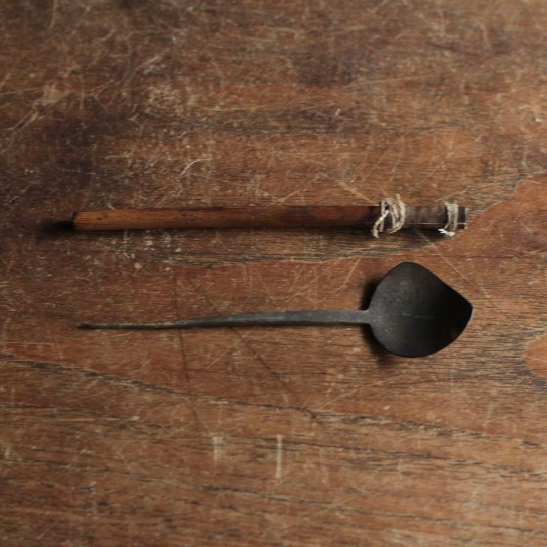 古い 薬匙 No.11 古道具 アンティーク 使えない スプーン