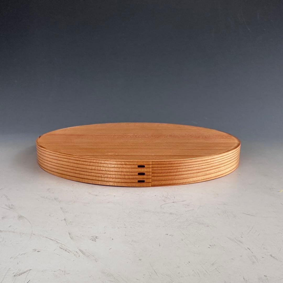 茶道具　杉曲　日の出　丸　菓子器　橋村萬象　共箱　干菓子器　工芸　木地　指物