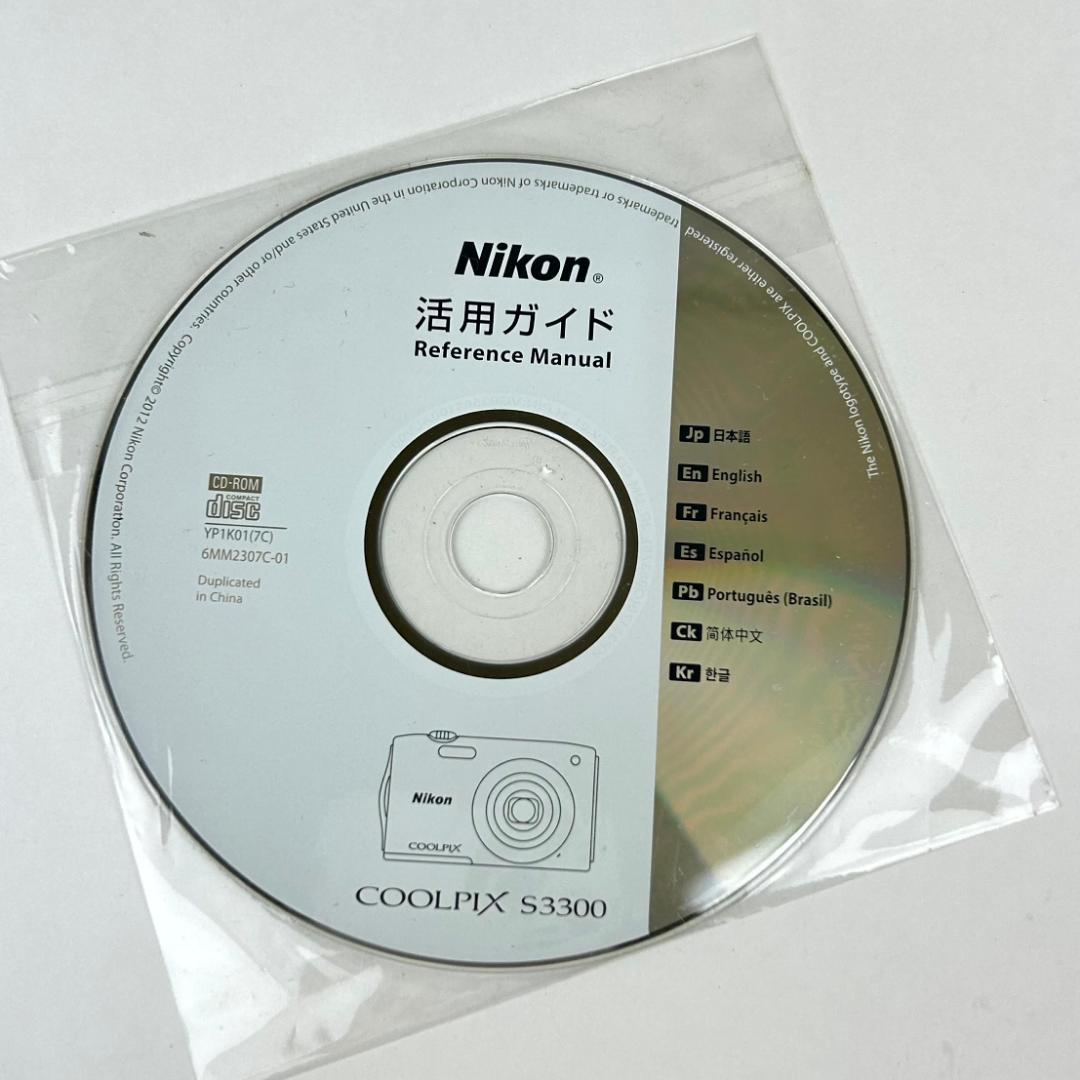 【ジャンク扱い】Nikon COOLPIX S3300 デジカメ　元箱・取説付