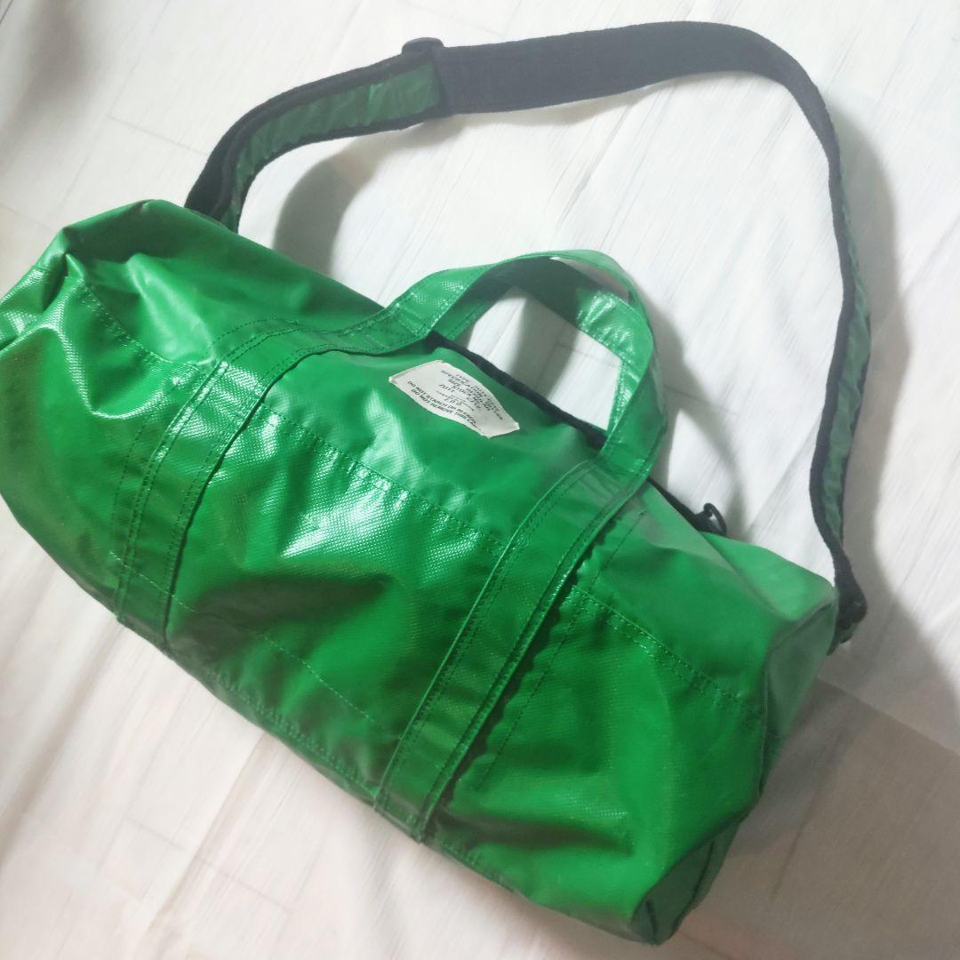 【CABANE de ZUCCA】 ボストンバッグ 2wayショルダー 緑色