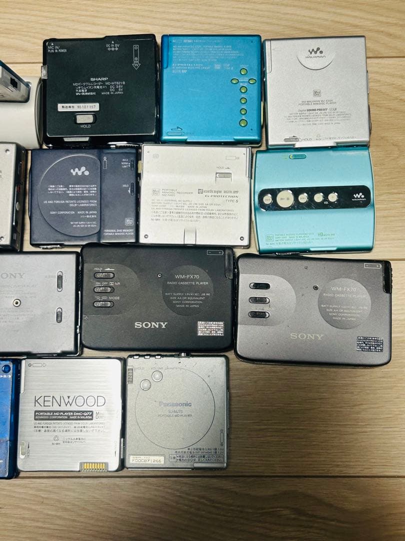 MDプレーヤーとカセットプレーヤーのセット ジャンク