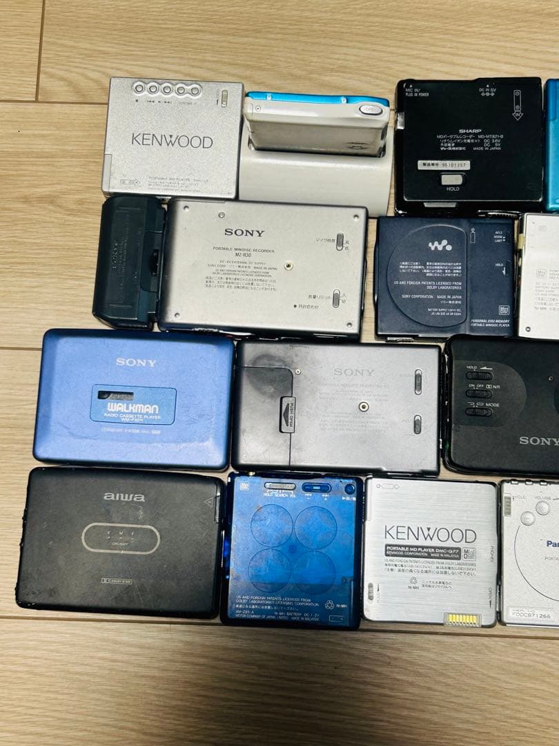 MDプレーヤーとカセットプレーヤーのセット ジャンク