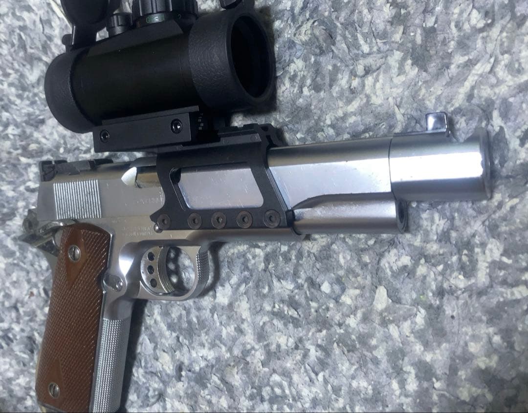 MGC メッキ　m1911 ガバメント　スコープ付き　ベレッタ　モーゼル　SAA