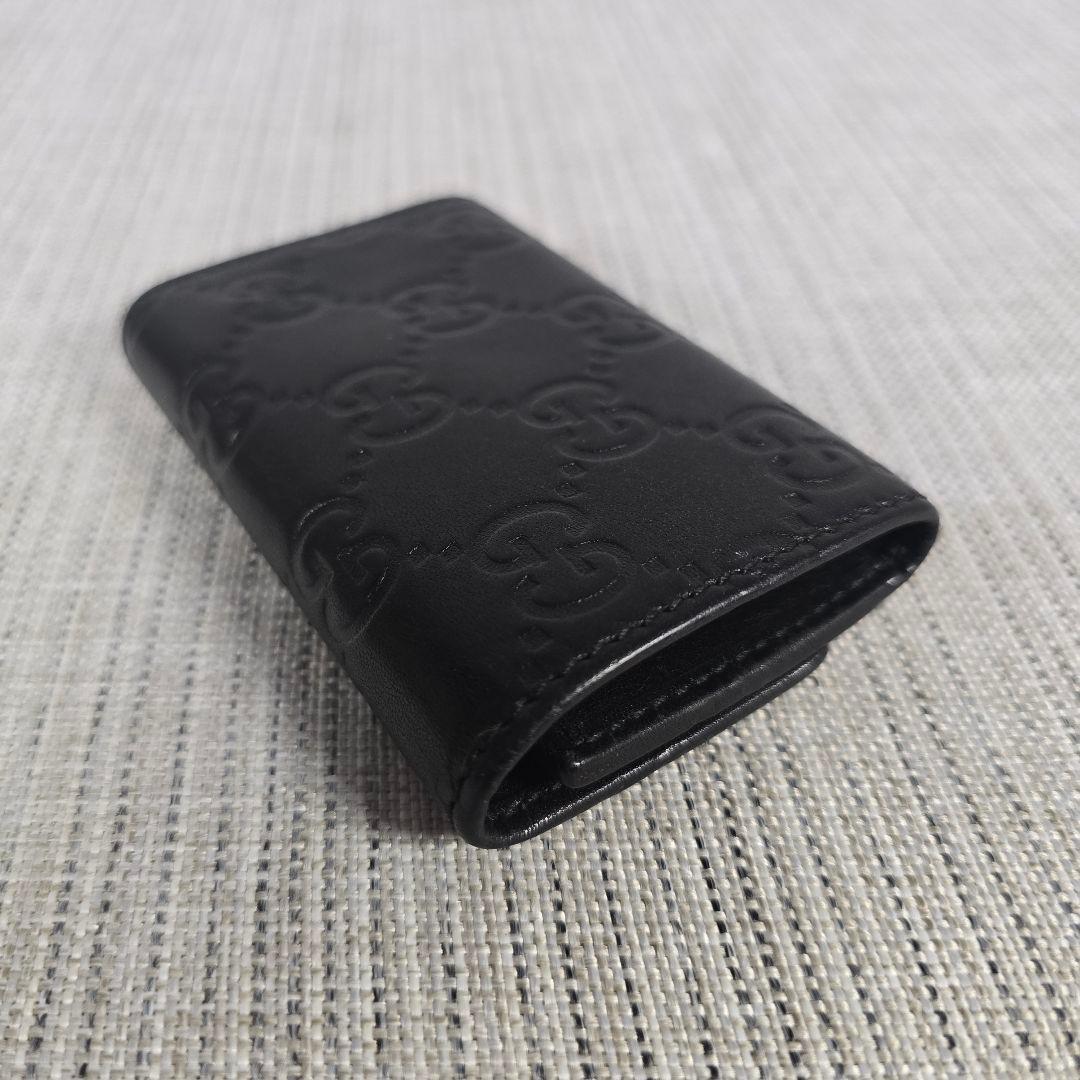 極美品　GUCCI　グッチ　6連　キーケース　グッチシマ　シマライン　レザー
