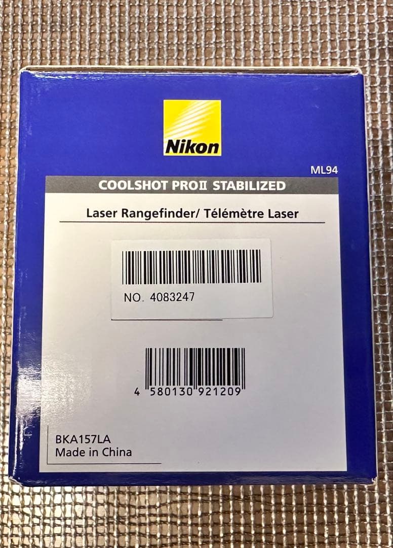 美品Nikon ニコン COOLSHOT PROⅡ STABILIZED