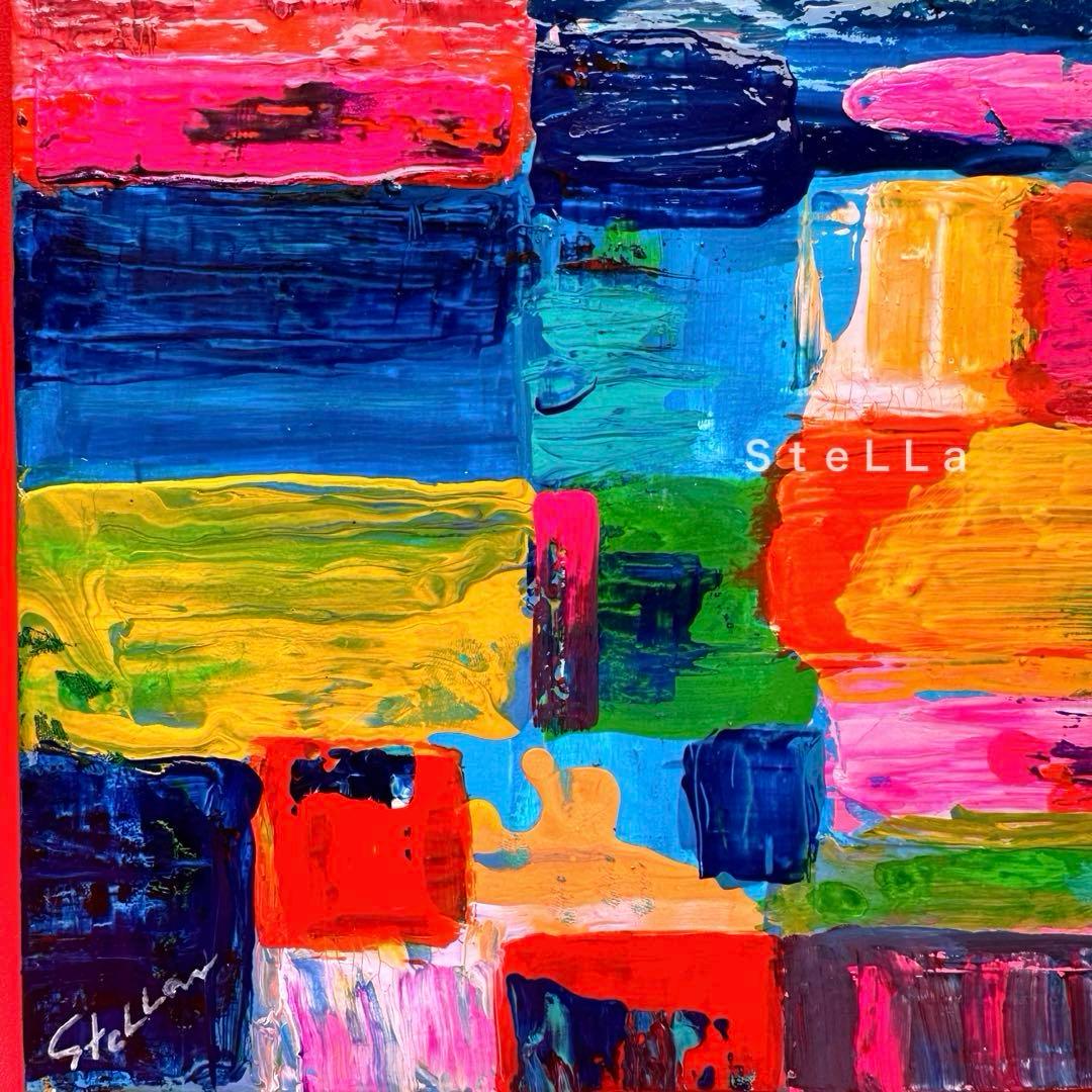 現代アート　北欧アート　カラフル　ビビッド　お祝い　玄関　リビング　絵画　店舗