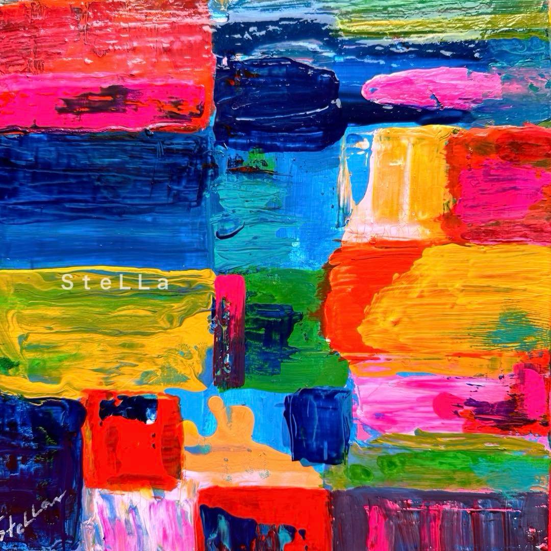 現代アート　北欧アート　カラフル　ビビッド　お祝い　玄関　リビング　絵画　店舗