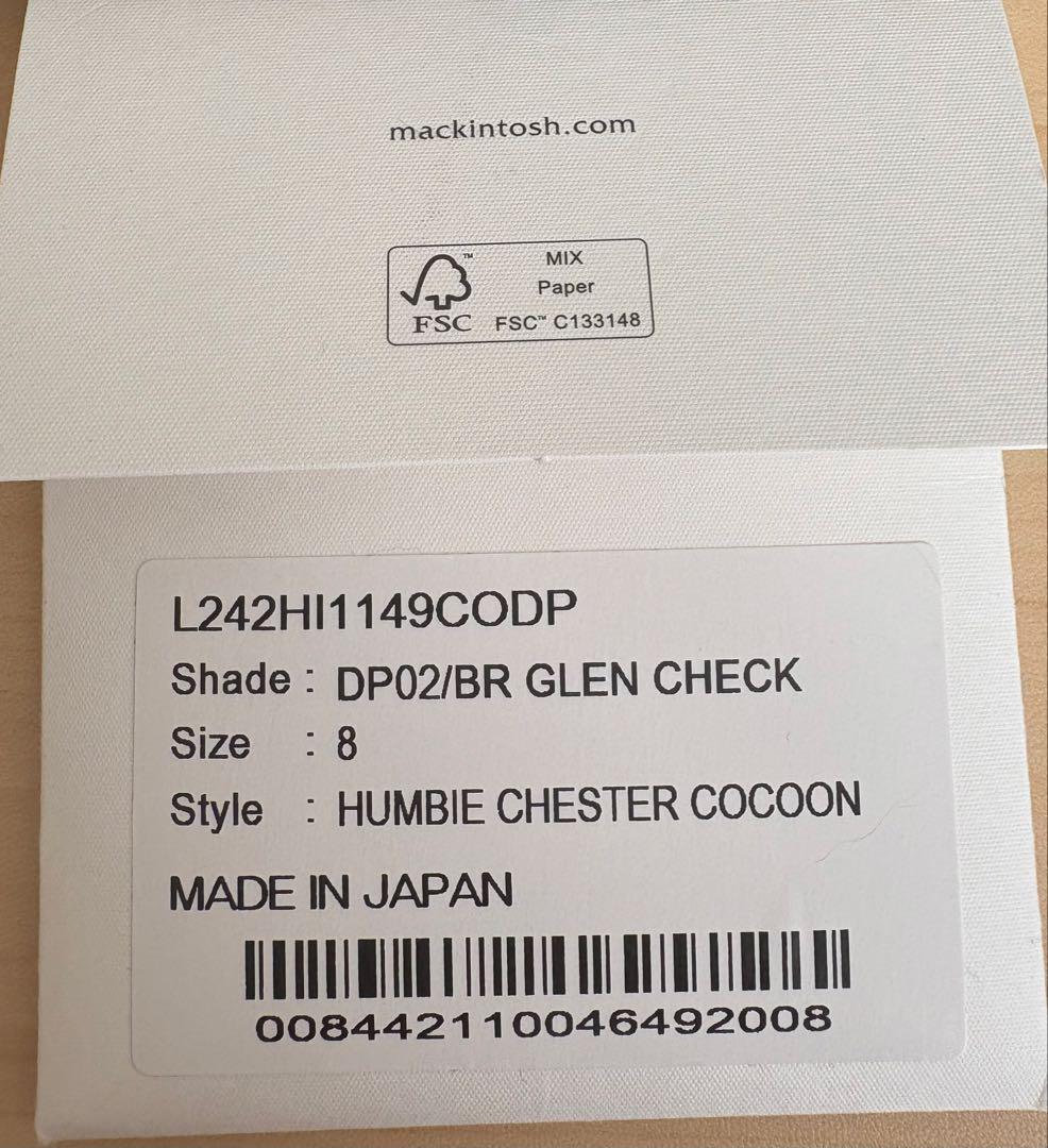 今季美品！マッキントッシュチェスターコート