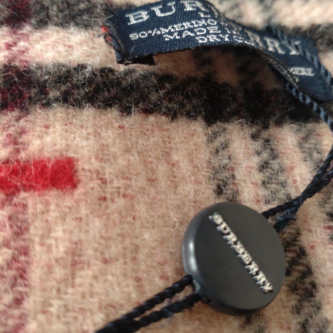※.n.となります※Burberry リバーシブル マフラー　赤