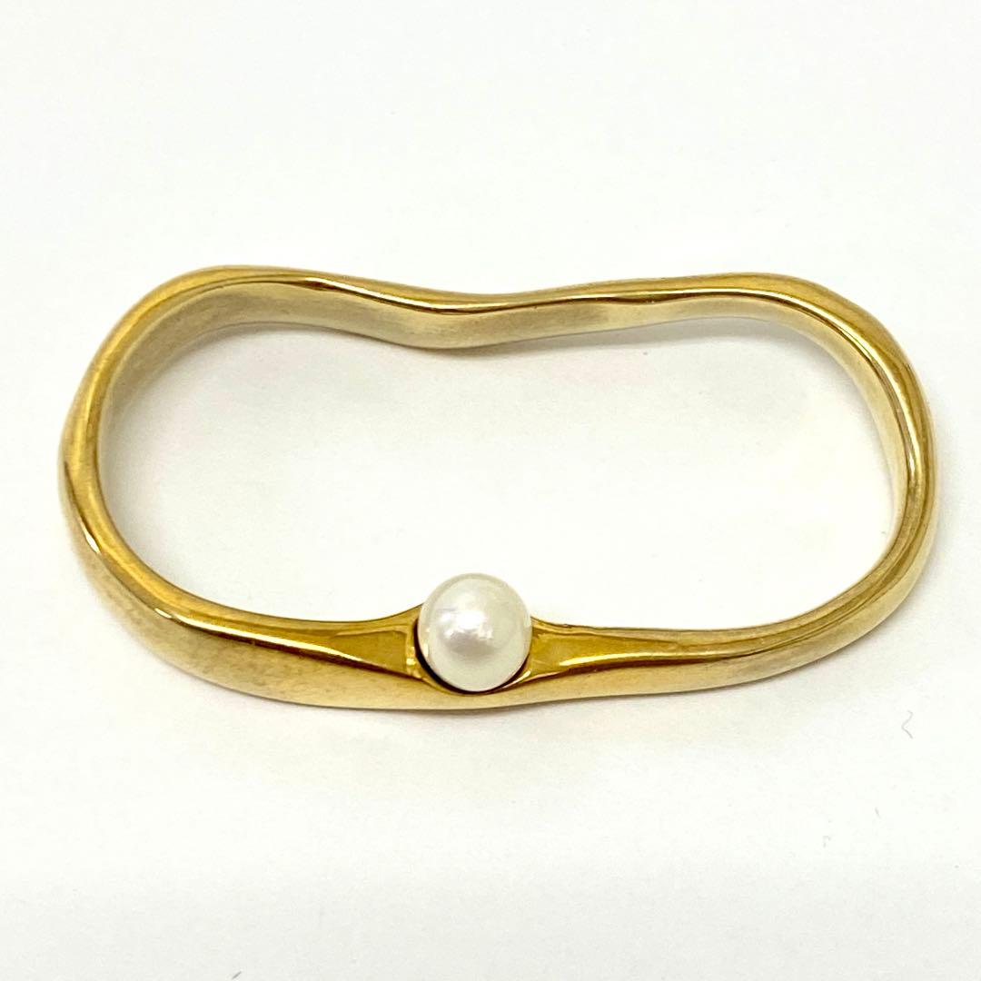 E186 HERNAN HERDEZ ダブルフィンガー リング ゴールド 真鍮