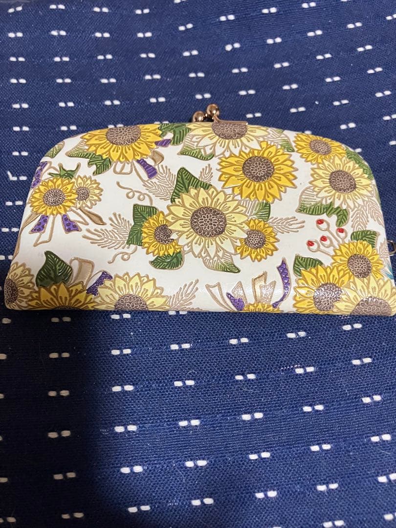 文庫屋大関　天溝がま口　ひまわり