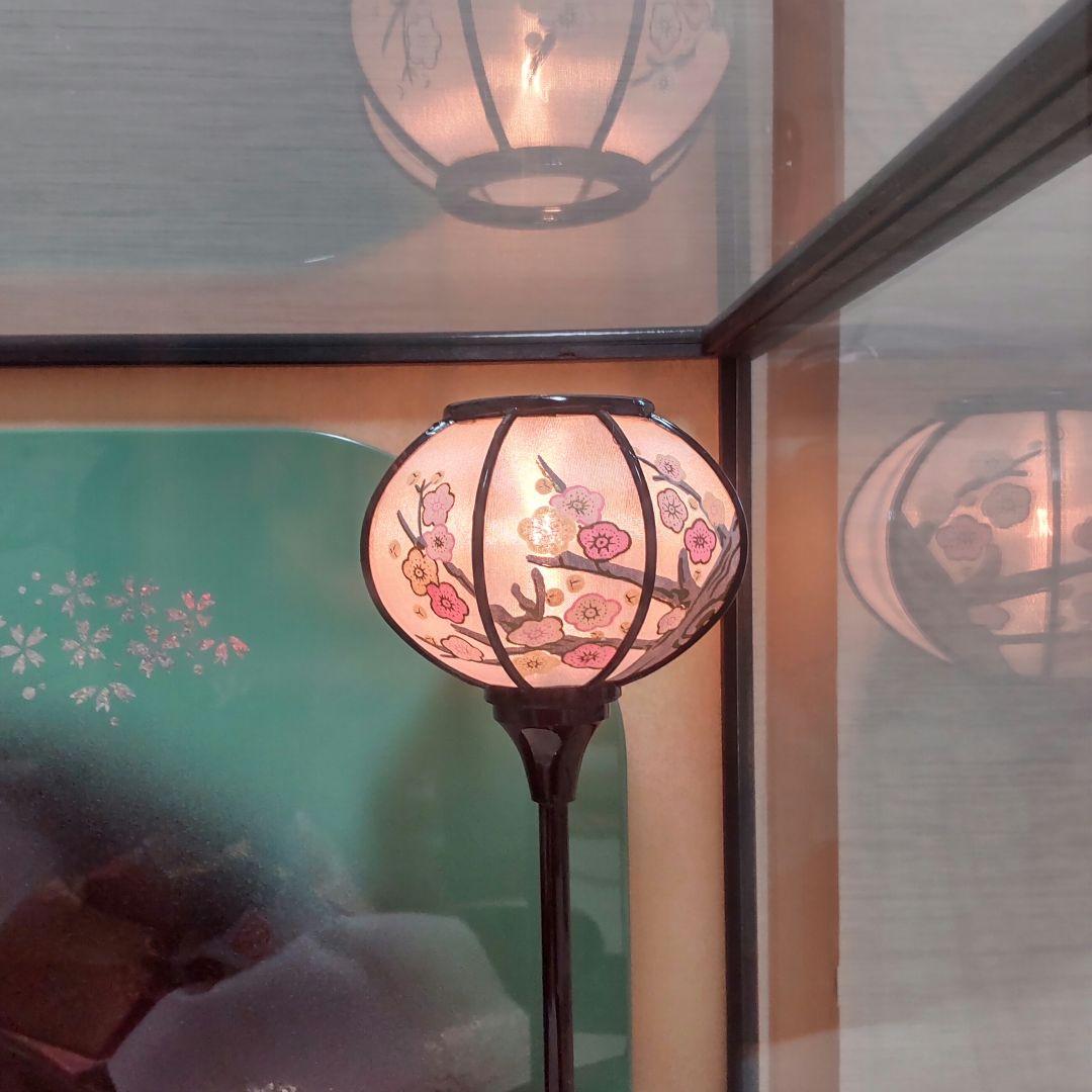 リアきなかも 雛人形 徳川作 三五二人親王 春の舞 ガぼんぼり付 伝統和装