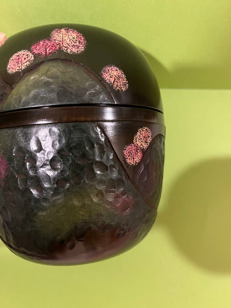 川添日記　散歩の友　お弁当　草木彫　漆