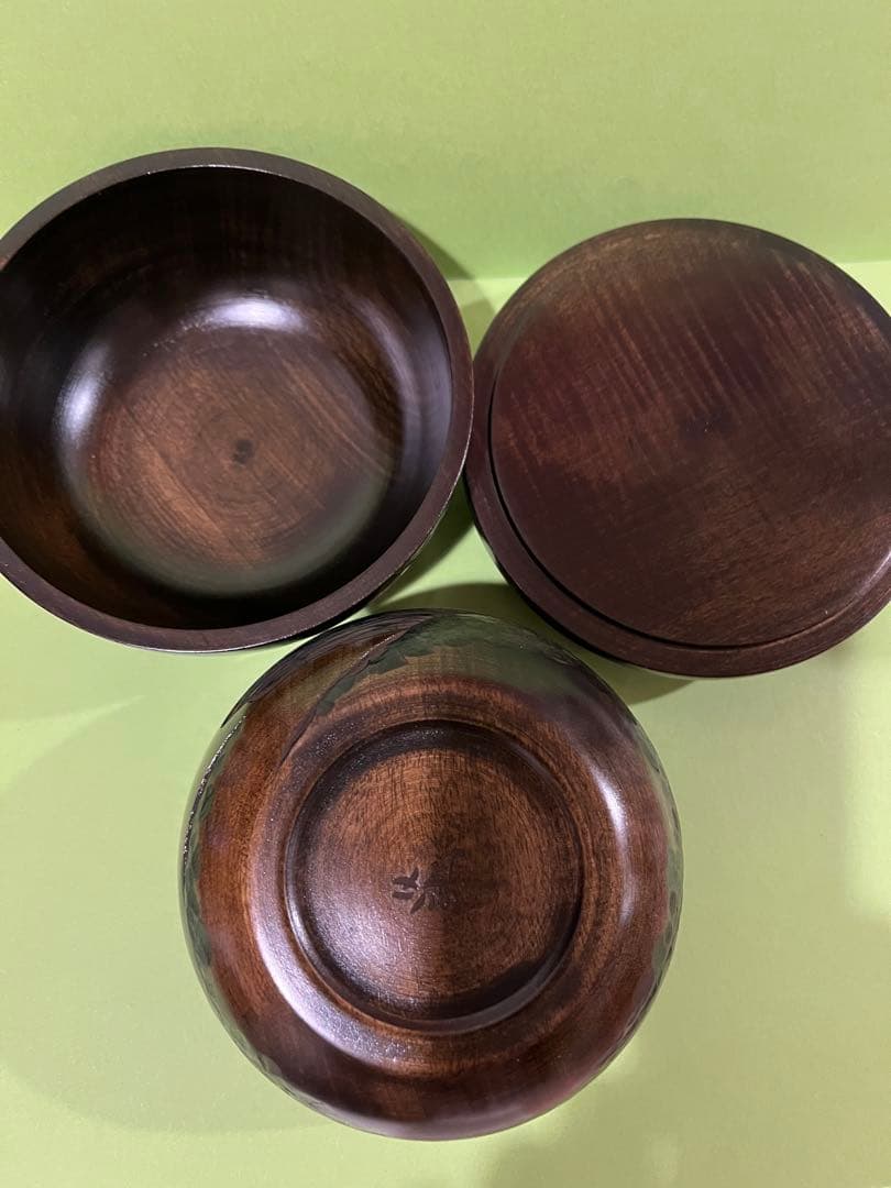 川添日記　散歩の友　お弁当　草木彫　漆