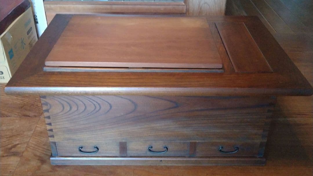 長火鉢　総欅造り