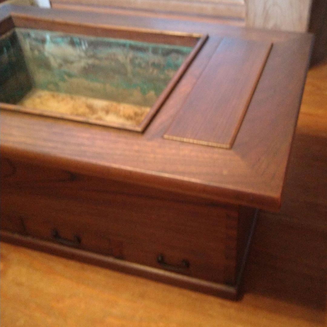 長火鉢　総欅造り