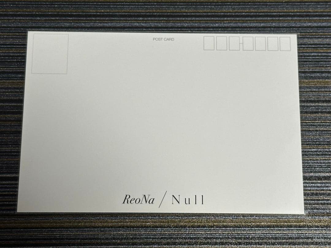 ReoNa 直筆サイン ポストカード Null