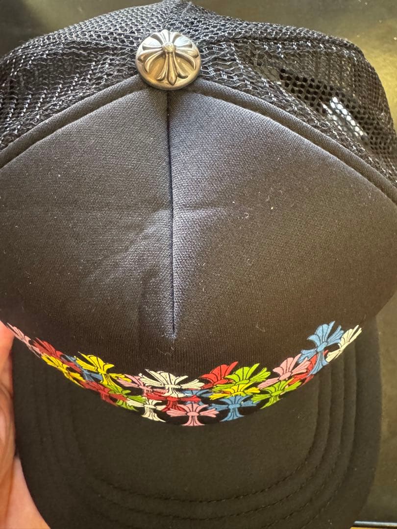 CHROME HEARTS カラフル花刺繍キャップ