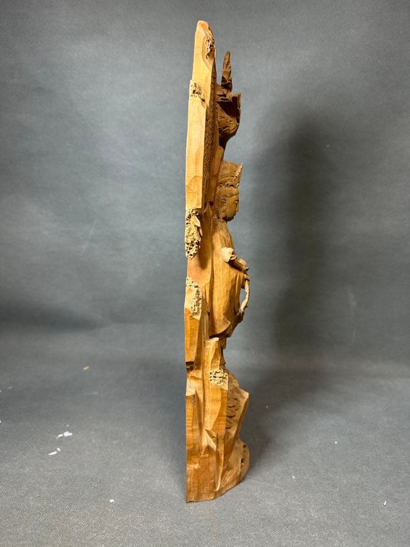 白檀　観音　木彫り　仏教美術　仏像 骨董 木像　木製　仏教　密教　置物　骨董