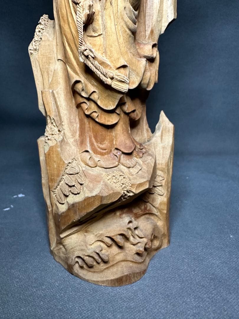 白檀　観音　木彫り　仏教美術　仏像 骨董 木像　木製　仏教　密教　置物　骨董