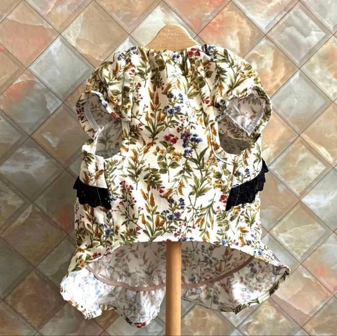 まるもは　ハンドメイド犬服　ワンピース Sサイズ