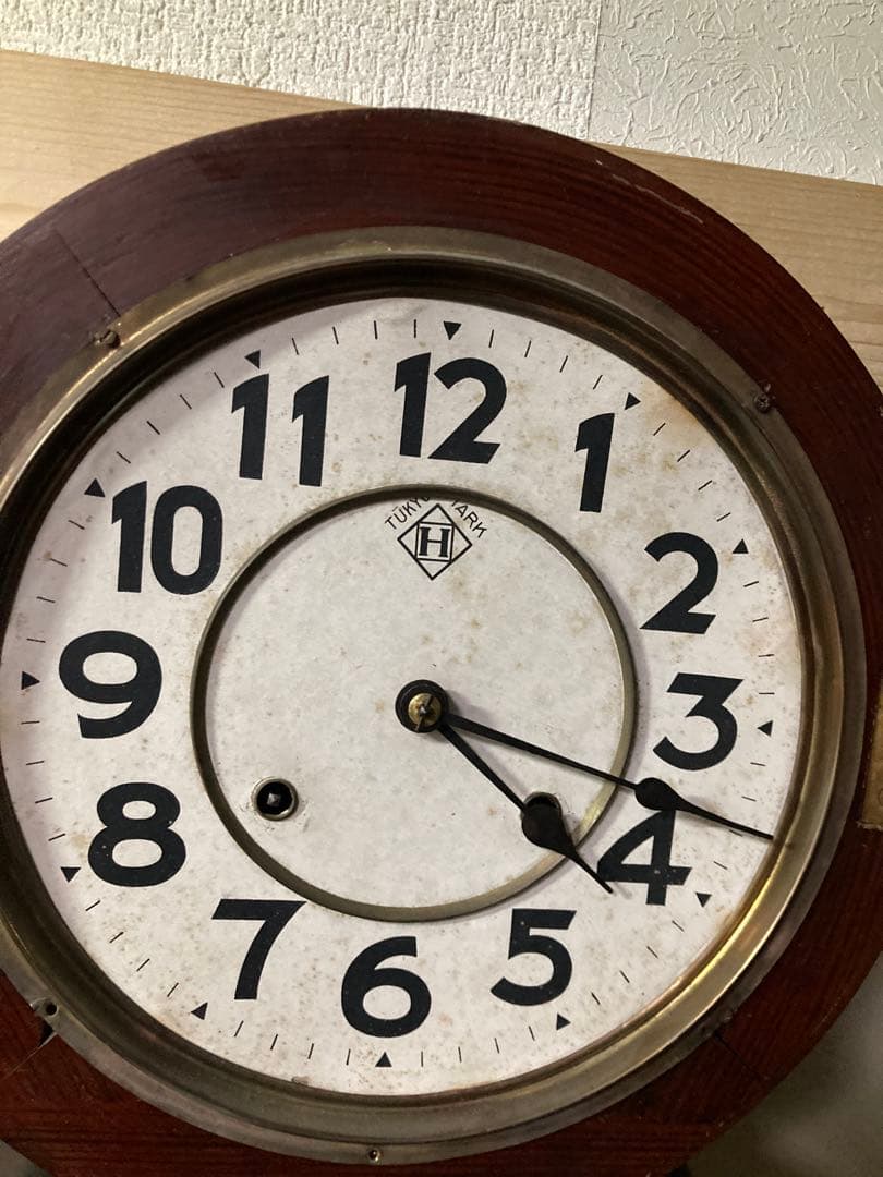 訳あり 北出時計製造所 アンティークダルマ時計1896年製造 稼働中