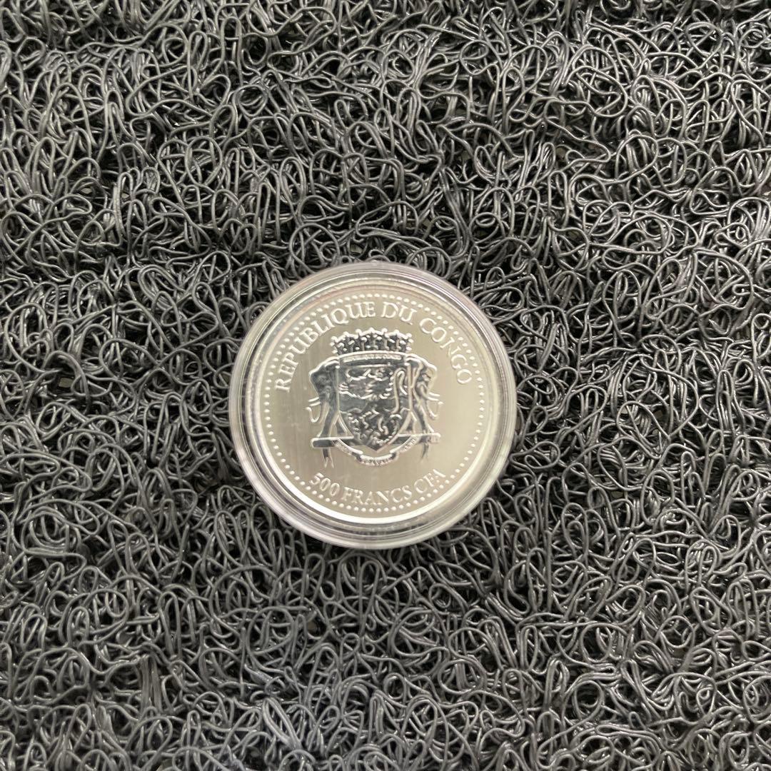 2021年コンゴ「シルバーバックゴリラ」純銀 1オンス