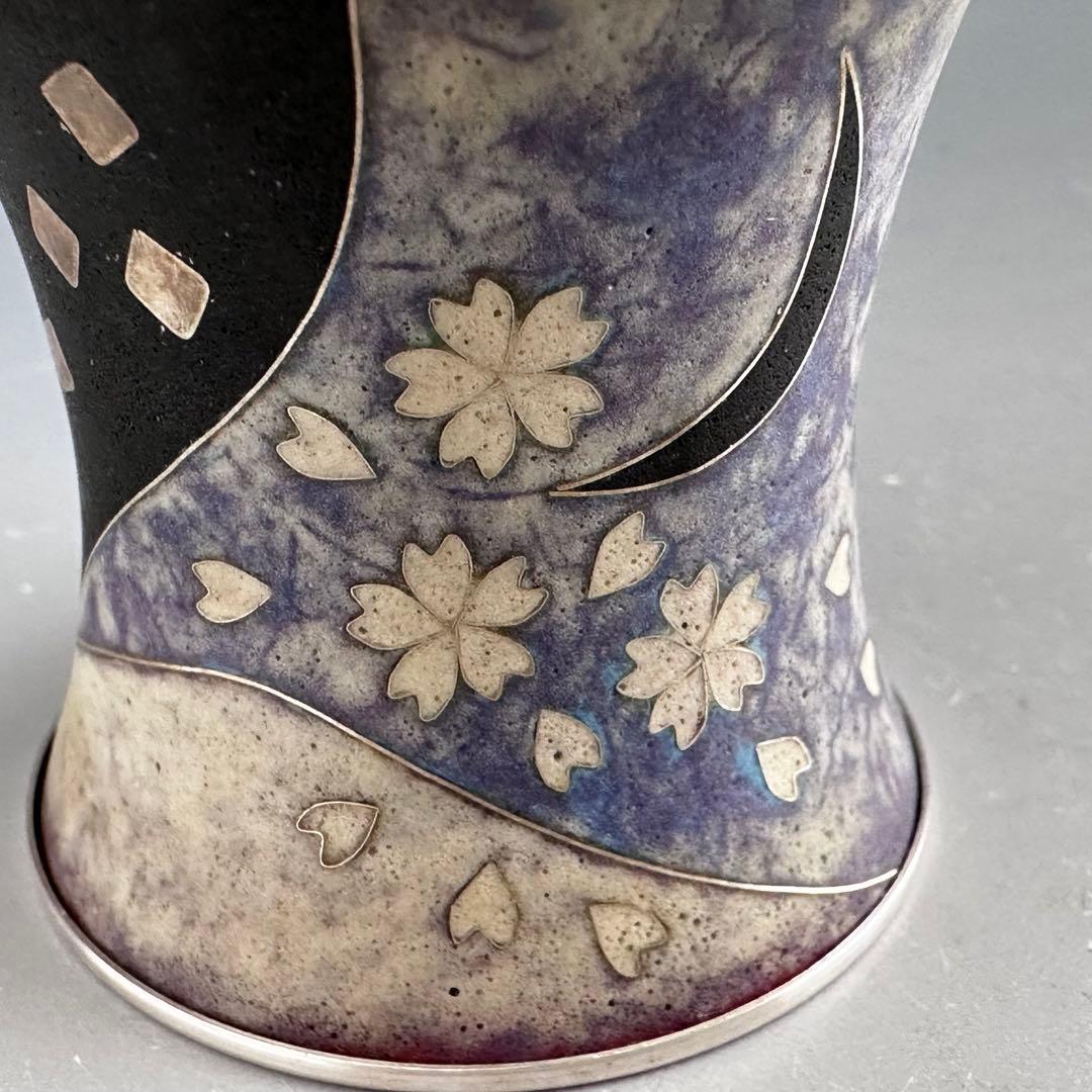 茶道具　泥七宝　雪月花　蓋置　上沼緋佐子　共箱　山形　陶芸　茶会　棚