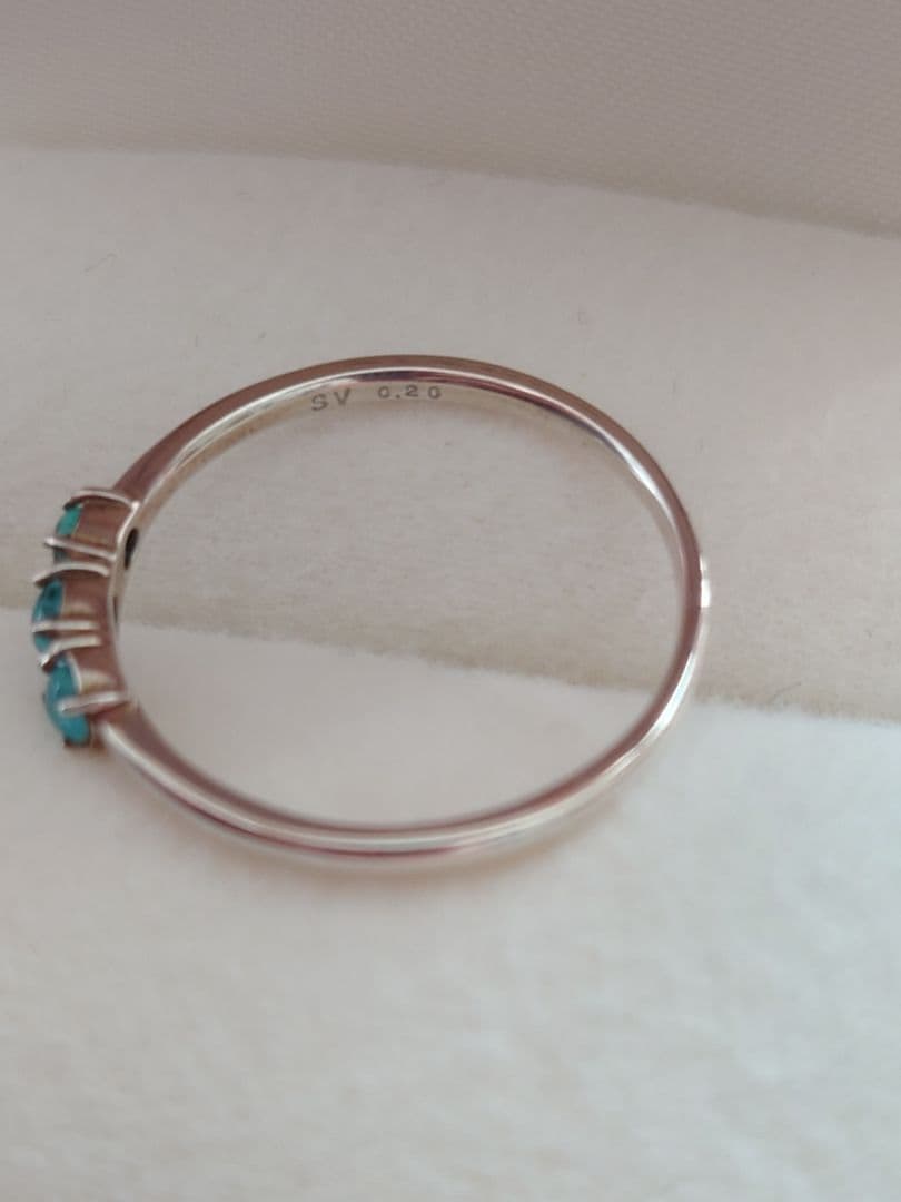 パライバトルマリン　シルバー　リング