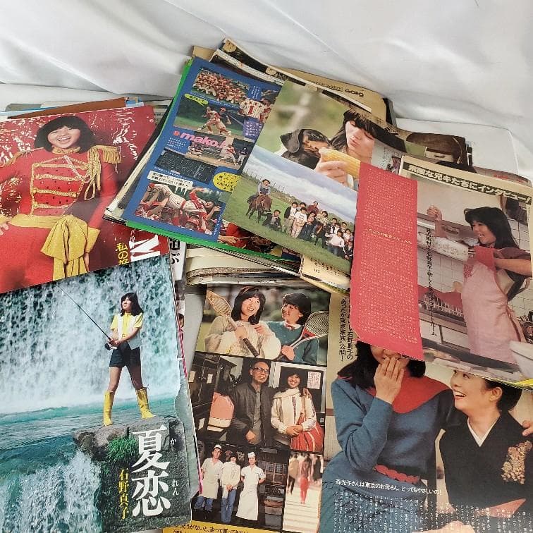 石野真子さん切り抜き・ミニポスター・会報など全450点（枚）以上（ファイルごと）