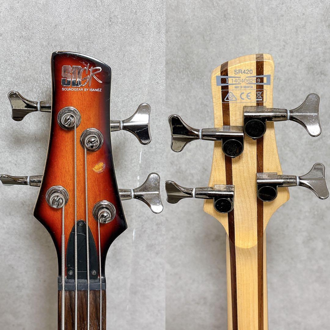 Ibanez アイバニーズ SR420 アクティブ エレキベース サンバースト