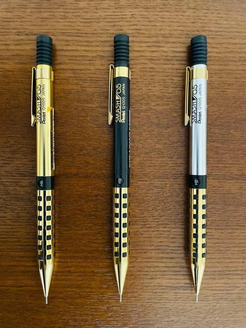 全種類 3本セット【韓国限定日本未発売品】ぺんてるスマッシュ0.5mm海外限定