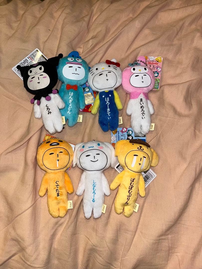 ゆきお　マスコット　サンリオキャラクターズ×ゆきお　全7種セット