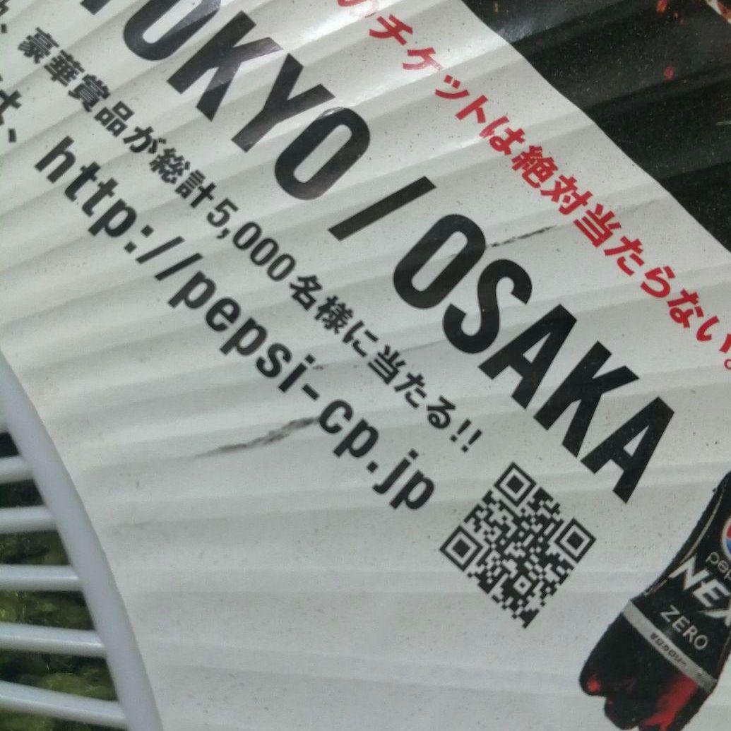 Bzうちわ　裏破れあり