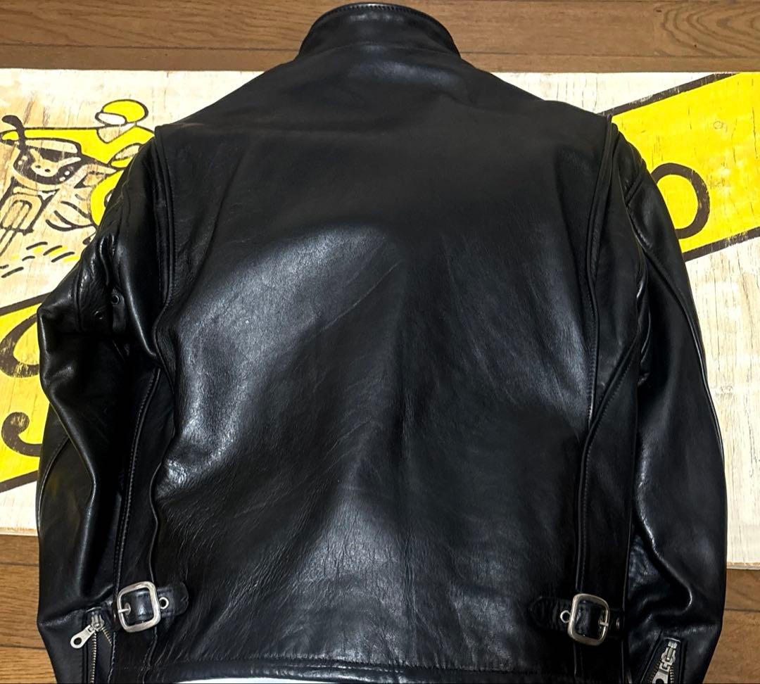 美品‼️新型schott141 42インチシングルライダース　インナーボア付