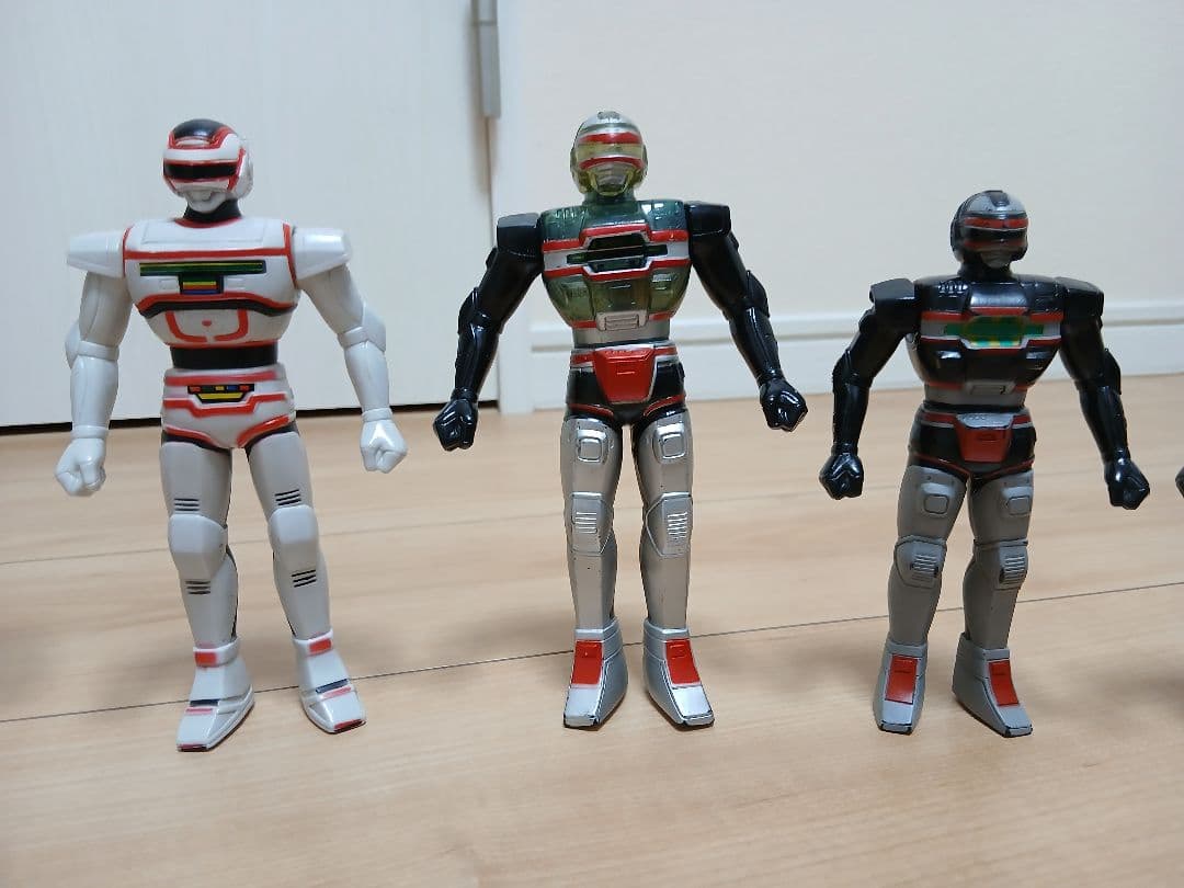 当時物 ソフビ人形 宇宙刑事シャリバン シャイダー ジャスピオン スピルバン