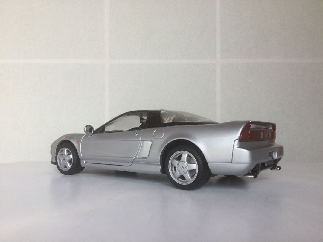京商　ホンダ　NSX ミニカー　シルバー　1/18