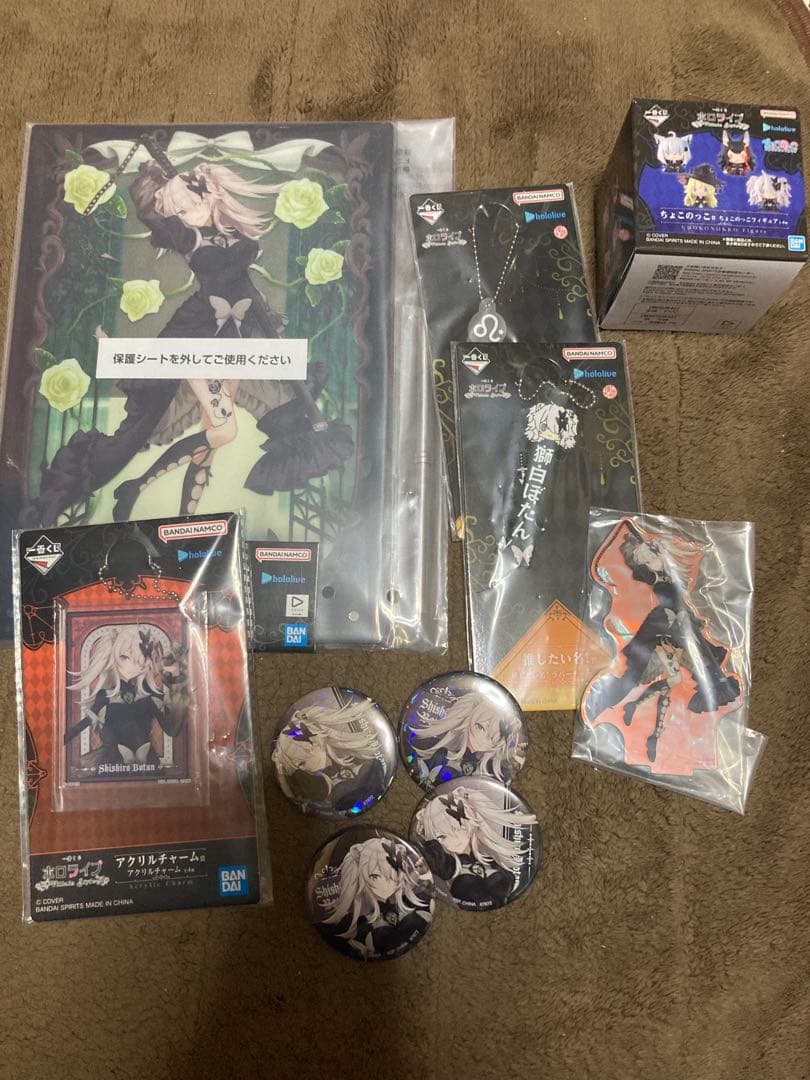 ホロライブ　1番くじ　獅白ぼたん　フィギュアなどのセット