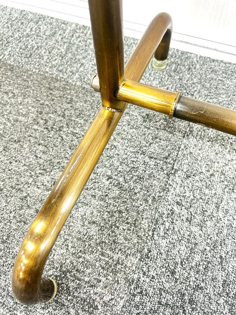 【超美品】 ハンガーラック アンティークゴールド 90cm 真鍮