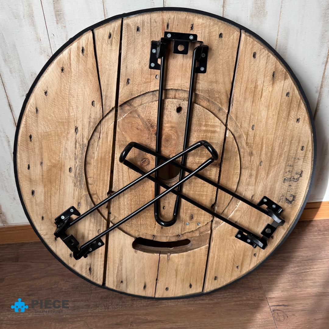 折り畳みテーブル ローテーブル 丸テーブル ちゃぶ台 木製 サイド カフェ 古材