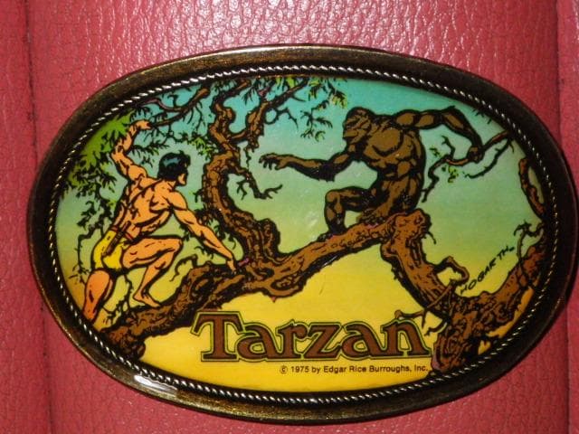 70'S★ターザン★ベルト バックル★12★ビンテージ★アメコミ★漫画★ヒーロー
