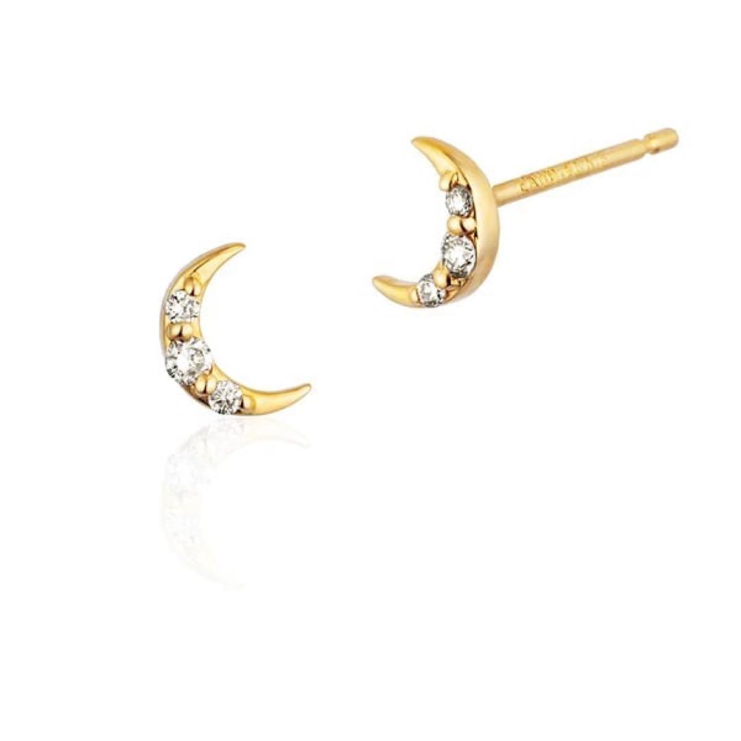 EAU DOUCE４℃ K18イエローゴールド ピアス