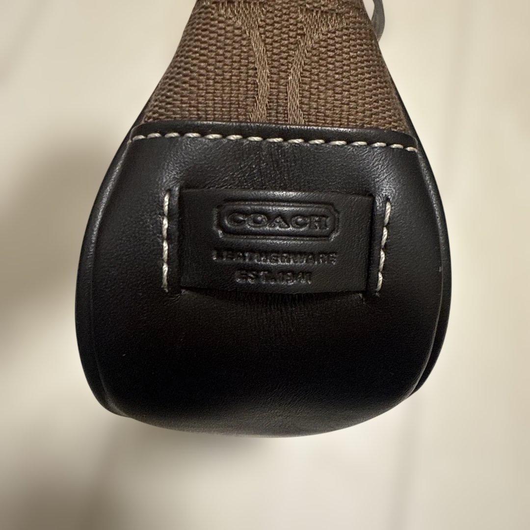 断*）様 コーチ アクセサリーポーチ ハンドバッグ シグネチャー キャンバス レ