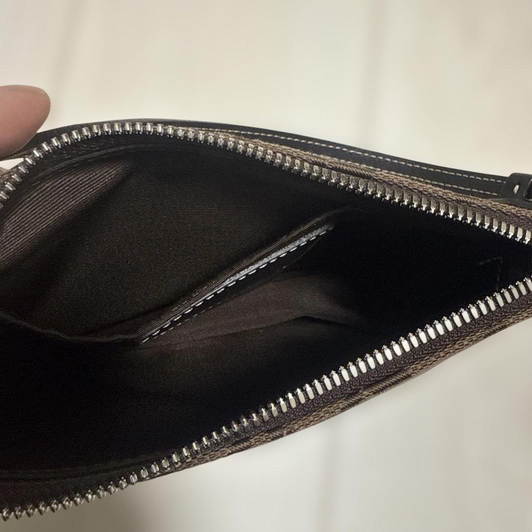 断*）様 コーチ アクセサリーポーチ ハンドバッグ シグネチャー キャンバス レ