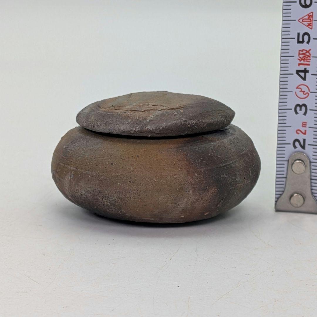 人間国宝 山本陶秀 備前焼 香合 共箱共布 抹茶道具 茶器 香道具 香盒 お香